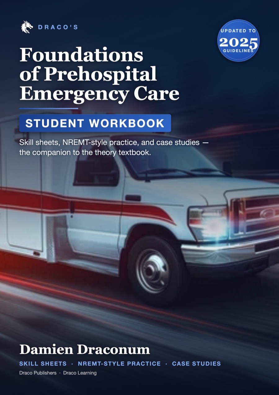 Front cover of the DracoEMS Student Workbook by Damien Draconum